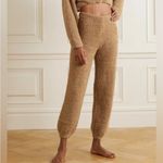 SKIMS Cozy Knit Boucle Teddy Camel Brown Sweatpants Joggers Pant Drawstring L/XL Photo 10