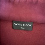White Fox Boutique White Fox Sweatshirt Offstage Zip Front Size M/L in Red Velvet Photo 1
