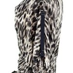 BCBGMAXAZRIA Silk Black and White Animal Print Mini Dress Photo 10