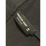 American Giant Cropped Leggings Womens Size 14 Black Curvy Yoga Pants Stretch Photo 4