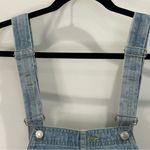 Free People Denim June Shortalls Romper Moonbeam Blue Distressed Boho Sz 25 Photo 5