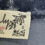 Free People  Intimately Crushed Velvet Baby Tee Size M Blue Cropped Grunge Y2K Photo 4