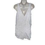 Athleta  Retreat Linen Romper Women's Size XS Undyed‎ Beige Sleeveless Pockets Photo 5