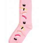 ‘Sushi’ Crew Socks Pink Photo 0