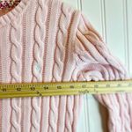 Ralph Lauren Polo  kids Light Pink Cable Knit Sweater. Size L 10-14. Photo 11