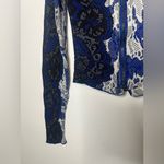 BCBGMAXAZRIA Black and Blue Knit Design sweater size XS Photo 6