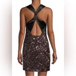 Milly NWT Vivi Tinsel Sequin Mini Dress Gold Sz 4 $395 Photo 4