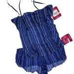 Xhilaration Y2k Mesh Striped Lingerie Set Size 6/ Medium NEW Purple Photo 0