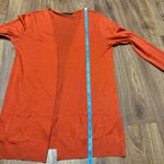 Massimo Dutti Womens Orange Open Cardigan Sweater Silk Cotton Blend Size XS Photo 7