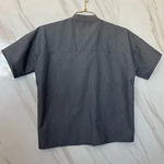 FIGS Scrub Top Gray Graphite Dahra Henley Blouse Size XXS Short Sleeve Photo 2