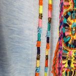 Altar'd State  COLORFUL BEADED TASSEL LS BOHO TOP Photo 6