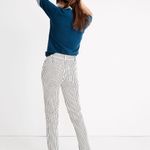 Madewell Tapered Pants in Stripe Size 25 Corporate Office Wear Preppy Nautical Photo 2