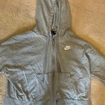 Nike Cropped Gray Hoodie Photo 0