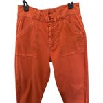 Joie  Mirenda Chili Red Orange Cotton Utility Crop Pants Size 10 Photo 5