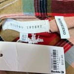 Gilded Intent NEW Multicolor Check Plaid Flannel Button Crop Shirt Blouse Top XS Photo 3