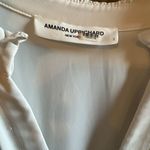 Amanda Uprichard  Womens Pullover Tiered V-Neck Midi A-Line Dress Ivory Size S Photo 4