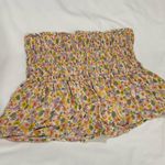 American Eagle  Smocked Floral Tube Top Medium Photo 4
