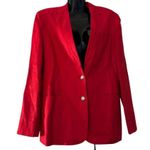Lauren Ralph Lauren Women's Red Blazer Jacket Size 8 Business Casual Photo 0
