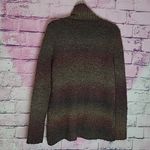 Woolrich  BOUCLE WOOL KNIT BLEND OMBRE BUTTON UP TURTLENECK TUNIC SWEATER LARGE Photo 1
