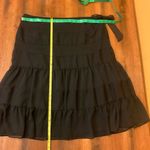Apt. 9  skirt women’s XL black tiered  ruffle side zip with belt lined. Photo 1
