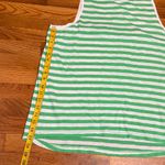 Caslon  Women’s Plus 1X Green White Stripe Sleeveless Tunic Tank Top Casual Basic Photo 5