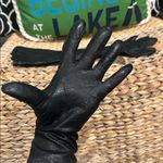 Vintage Regency Real Kid for Alexander Long Black Leather Gloves 6943 Photo 5