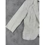 Olivia Moon  Linen Blend Blazer‎ Jacket Petite Large Neutral Career Minimalist Photo 7