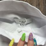 Band Collar Button Up Shirt White Photo 2