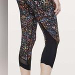 Lululemon Wunder Under Crop II Leggings Flowerescent Multi Luxtreme Size 4 Photo 2