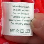 Roller Rabbit  Red Pink Heart Button Front Nightgown Sleep Tunic Shirt Medium NEW Photo 4