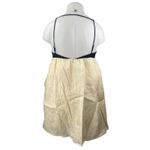 NEW Dissh Elena Buttermilk Black Cream Linen Sleeveless Mini Tank Dress Size 12 Photo 1