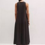 Me + Em Brown Flared Slub Jersey Maxi Dress Size: 10 Photo 4