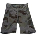 Aeropostale Aerie Camouflage Camo Athletic Biker Shorts Pockets Green Medium Stretchy M Photo 0
