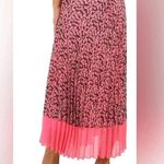 WD•NY WD.NY Floral Pleated Midi Skirt, Size Medium Photo 1