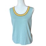Vintage Escada for Neiman Marcus Silk and Cashmere Tank Womens Size 10 (M) Italy Blue Photo 1