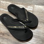 REEF  Beach Break Flip Flop Sandals Black Size 9 NEW Photo 2