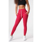 NVGTN Ruby Red Jogger Pant Women Small Athletic Athleisure Gym Workout Yoga Photo 1