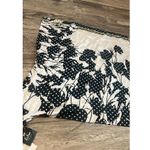 Echo 100% Silk Scarf Square With Peony Flowers Floral Pink Yellow BLACK NWT #46 Photo 2