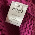 Pistola Gabbie wild orchid puff sleeve chunky knit sweater Photo 7
