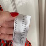 Maje  Rivele Ruffled Leopard-print Crepe Midi Dress Size Large Red Animal Print Photo 8