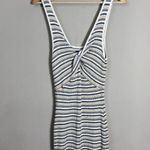 Abercrombie & Fitch  Striped Knit Bodycon Mini Dress Women Large Reversible NWOT Photo 3