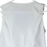 Altar'd State Altar’d State White/Ivory Sleeveless Blouse Ruffle Bow Bodice NWT Medium AT5387 Photo 5