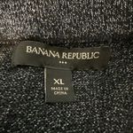 Banana Republic  Maxi Shine Sweater Skirt Size XL Black Lurex Yarn Side Slits Photo 5