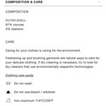 ZARA NWT black flowy long sleeve blouse viscose blend with brown side stripe Photo 6