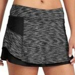Athleta Bustle Skort Skirt in Black/Gray Womens Size Large Photo 0
