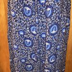 Old Navy Blue & White Fan Floral Vine Maxi/Midi Dress Photo 2