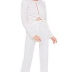 BHLDN NWT Zeta Erika Top Ivory White Long Sleeve Pearl Blouse Size 10 Photo 0