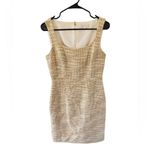 Tory Burch Emma Golden Yellow Tweed Sheath Dress Photo 8