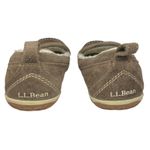 L.L. Bean Mountain Moccasin Slippers Dark Cement Women's Size 8 GUC Brown Photo 5
