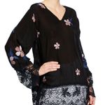 Johnny Was  Flowy Lace Embroidered Top Photo 3